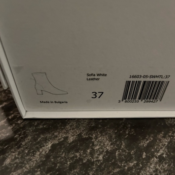 BY FAR Sofia White Leather Boots - Picture 11 of 12